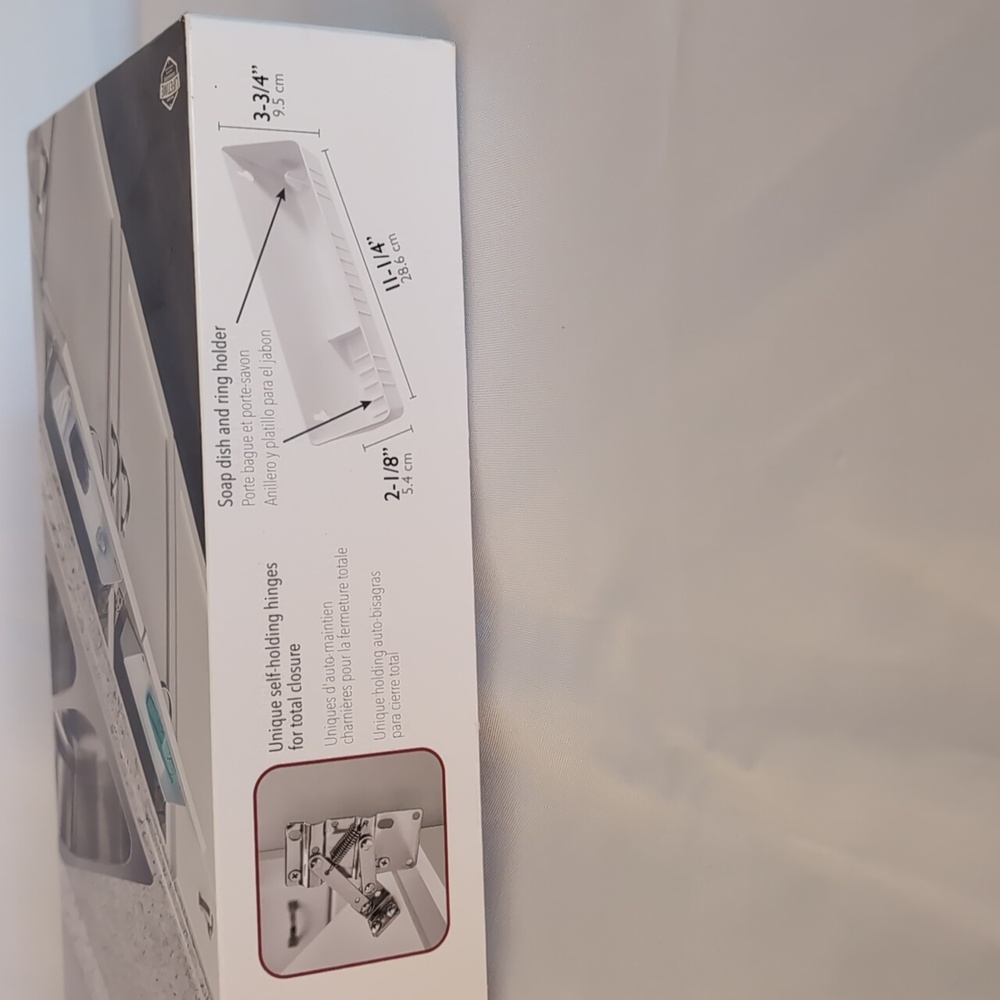 White Tip out plastic sink trays for kitchen or bathroom - Picture 2 of 3